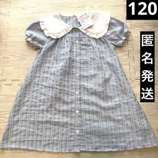 新品　120 女の子　キッズ　シャツ　ワンピース(ワンピース)