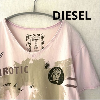 希少 即完売 レア ディーゼル DIESEL 半袖 ロゴ刺繍 ワッペン Tシャツ