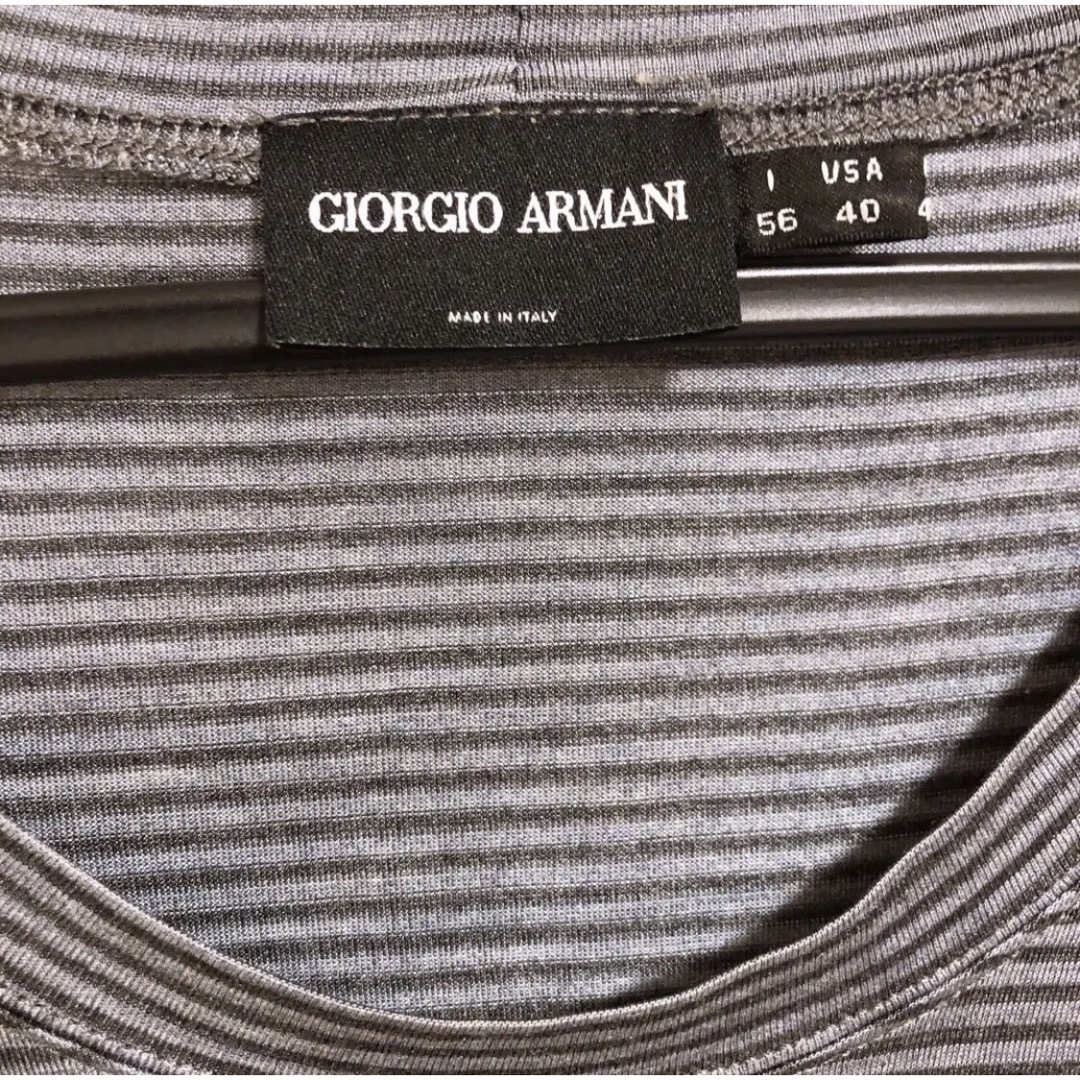 気質アップ】 【国内正規品】GIORGIO ARMANI ジョルジオアルマーニ シルク100% Tシャツ/カットソー(半袖/袖なし) 