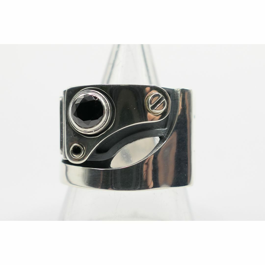 Dr.MONROE(ドクターモンロー)の17号　新品　ドクターモンロー　メカニカル　リング　指輪　ブラック　ジルコニア メンズのアクセサリー(リング(指輪))の商品写真