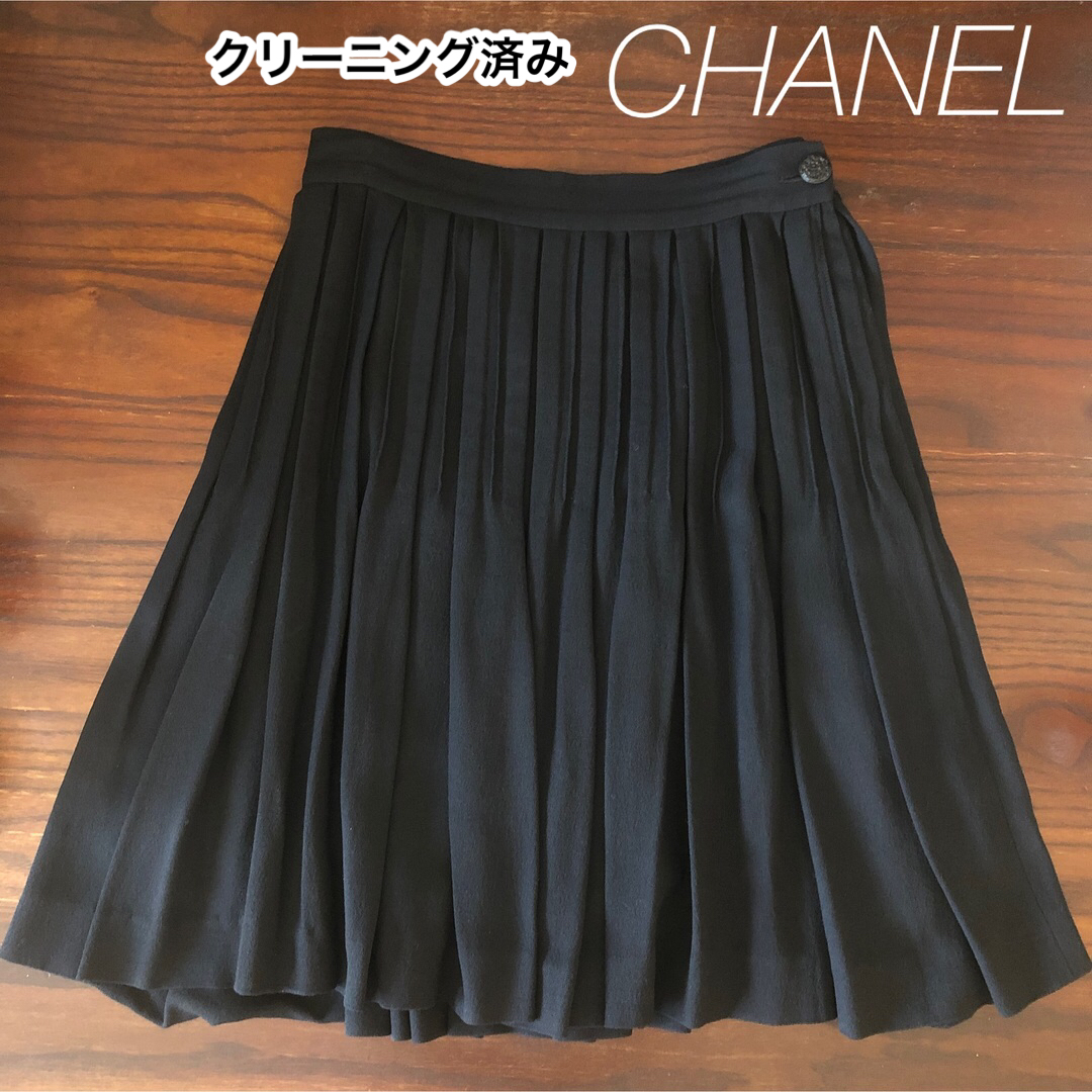 スカートCHANEL ブラックミニスカート