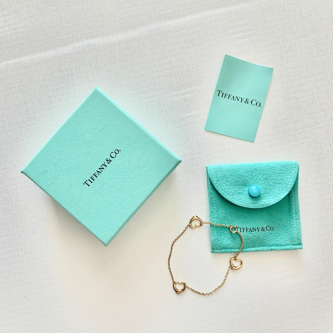 Tiffany & Co. - 極美品 ティファニー K18 750 3p ミニ オープンハート