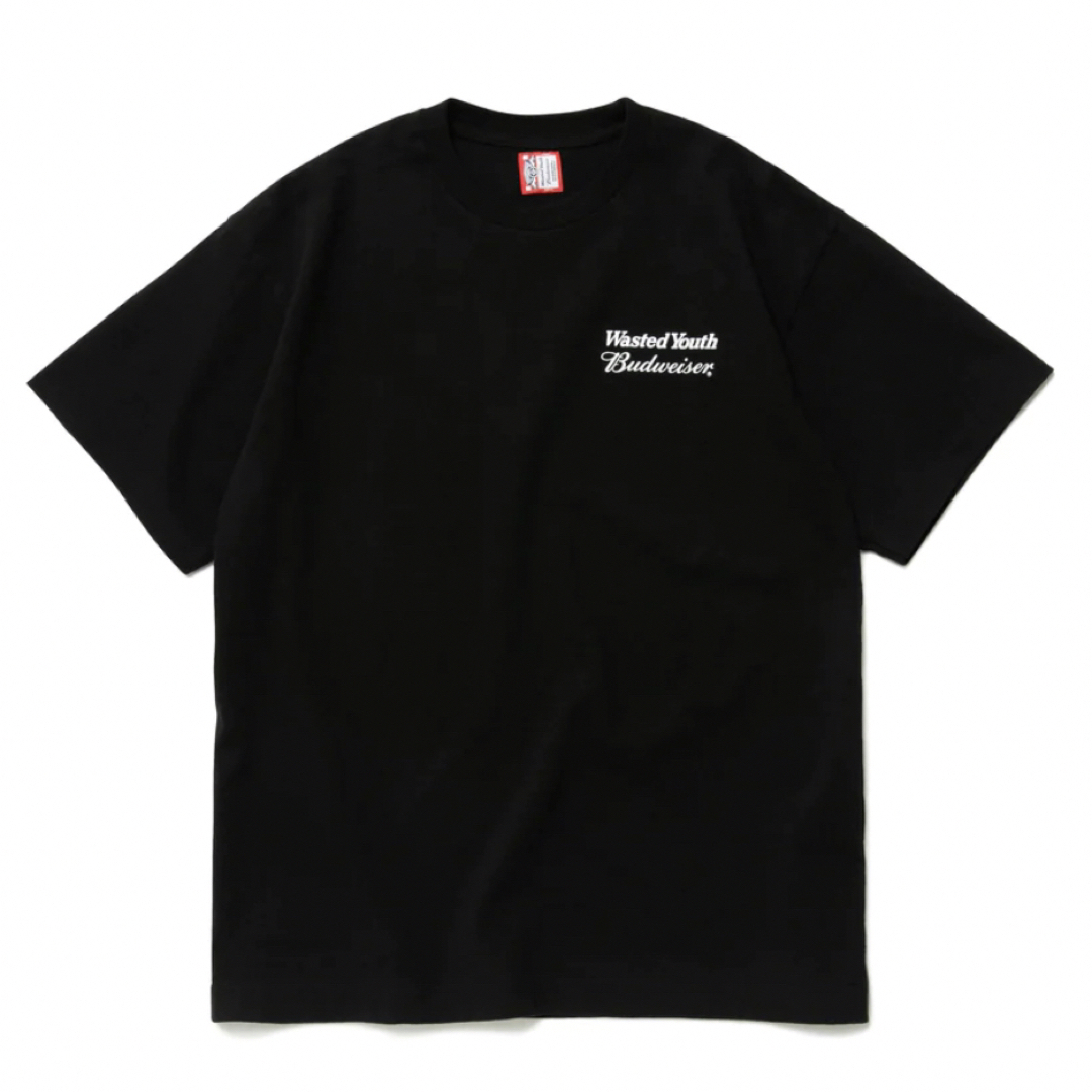 【L】Wasted youth x Budweiser Tee black