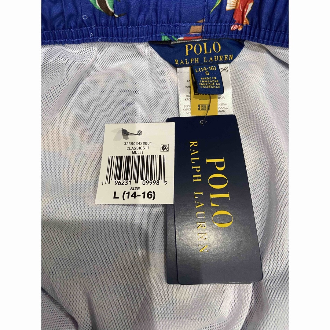 POLO RALPH LAUREN(ポロラルフローレン)の新品未使用　ラルフローレン トラベラー　ポロベア スイムパンツ 水着　L 160 キッズ/ベビー/マタニティのキッズ服男の子用(90cm~)(水着)の商品写真