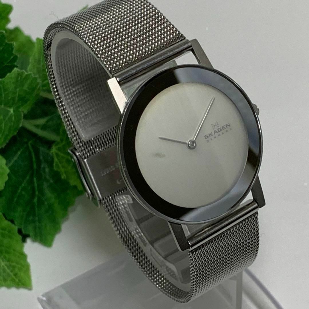 SKAGEN(スカーゲン)の111 SKAGEN スカーゲン レディース 腕時計 クオーツ式 電池交換済 レディースのファッション小物(腕時計)の商品写真