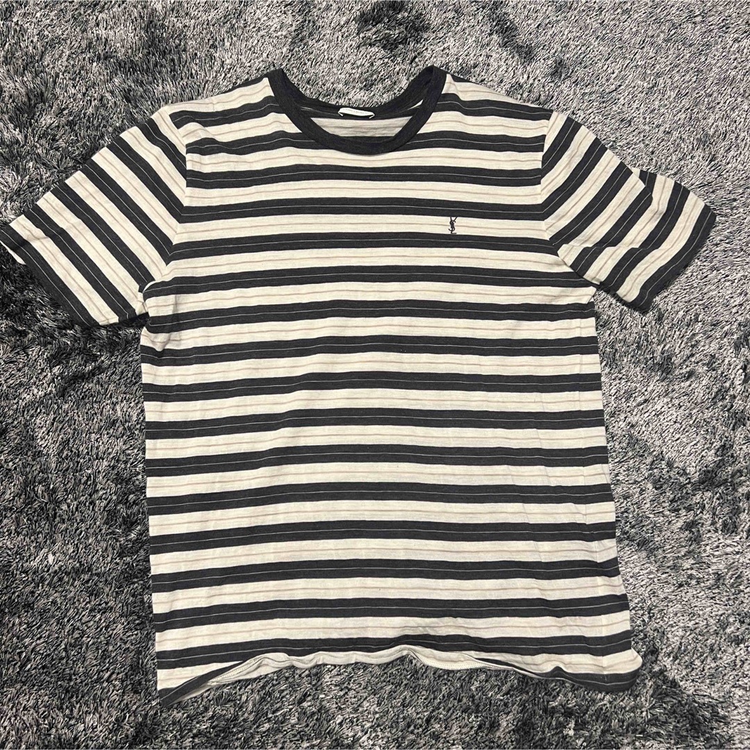 Saint Laurent(サンローラン)のサンローラン ボーダーカットソー メンズのトップス(Tシャツ/カットソー(半袖/袖なし))の商品写真