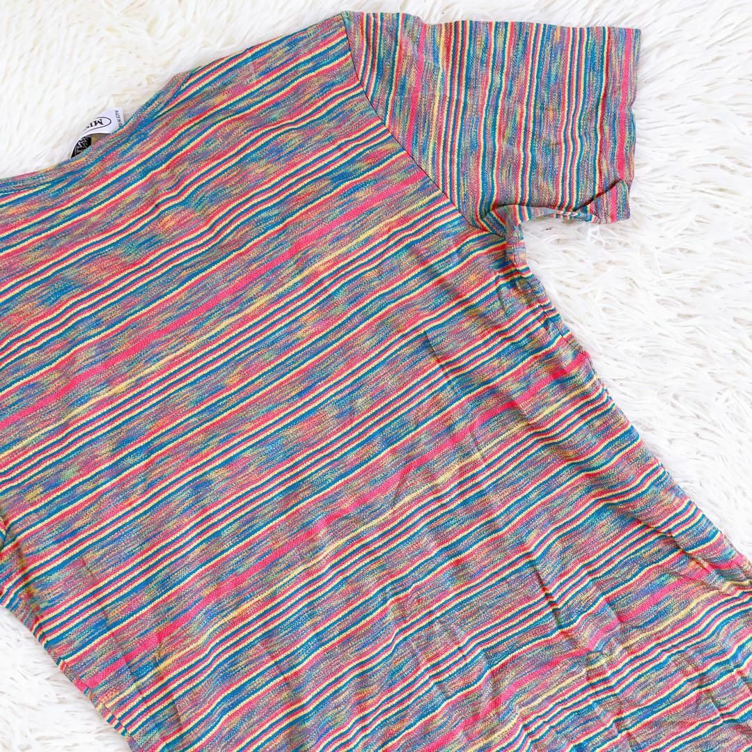 MISSONI*ミッソーニ　ストライプ柄チュニック　ワンピース　総柄　46