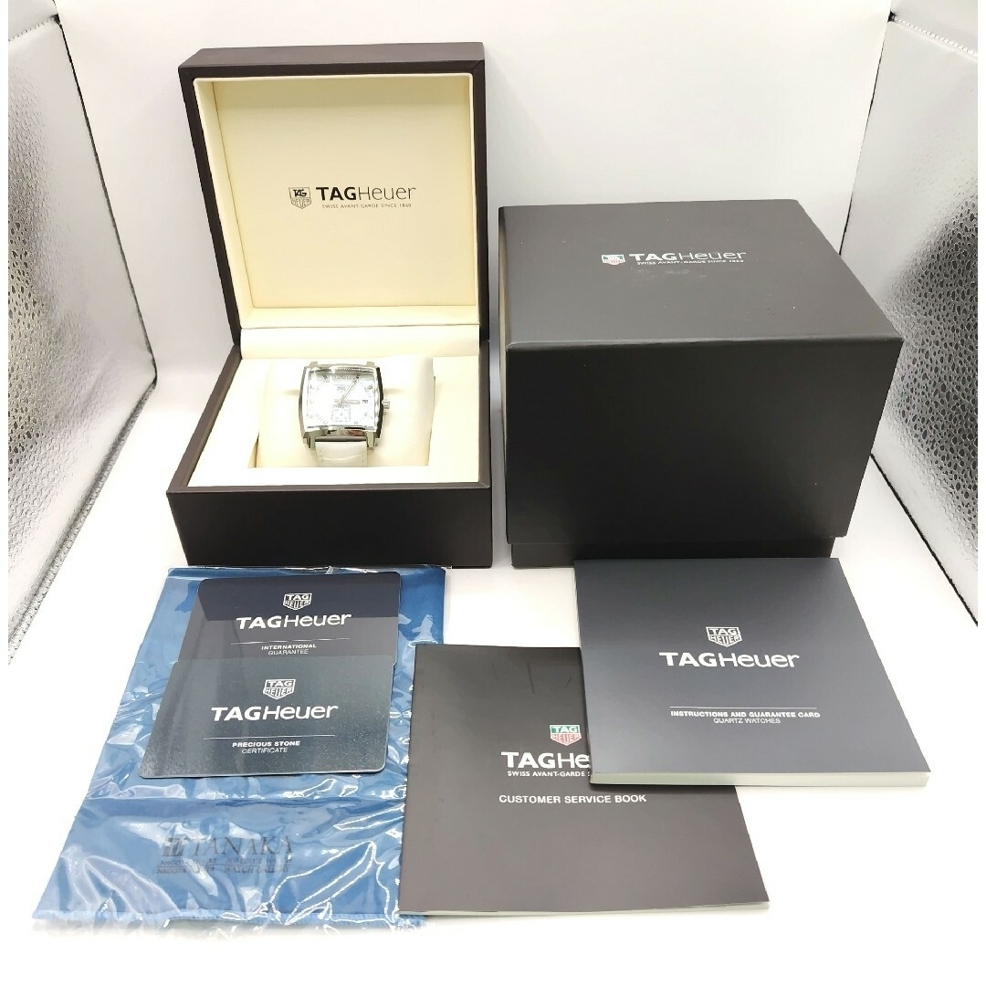 TAG Heuer(タグホイヤー)の最終出品【新品同様品】タグホイヤー モナコ レディ WAW131B.FC6247 レディースのファッション小物(腕時計)の商品写真