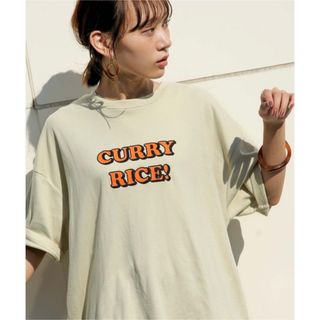 ドゥーズィエムクラス(DEUXIEME CLASSE)のCHILLFAR CURRY RICE ゆるっとTシャツ 半袖  Tシャツ(Tシャツ(半袖/袖なし))