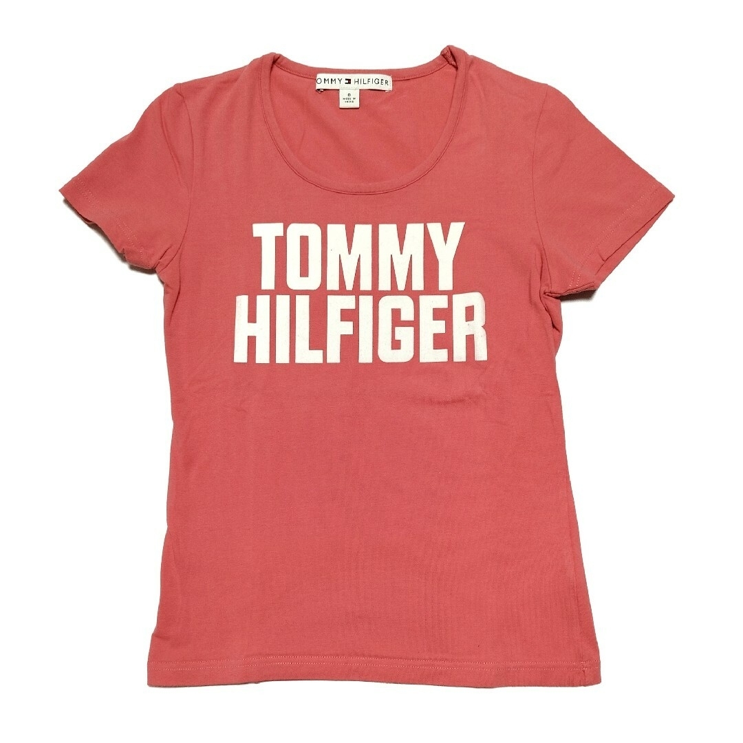 TOMMY HILFIGER(トミーヒルフィガー)の【美品】TOMMY HILFIGER(トミーヒルフィガー)レディースTシャツXS レディースのトップス(Tシャツ(半袖/袖なし))の商品写真