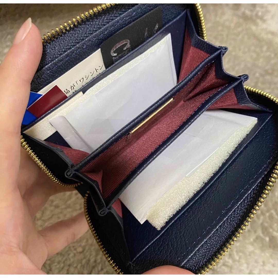 pelley lusso クロコダイルレザーミニウォレットカードケース-