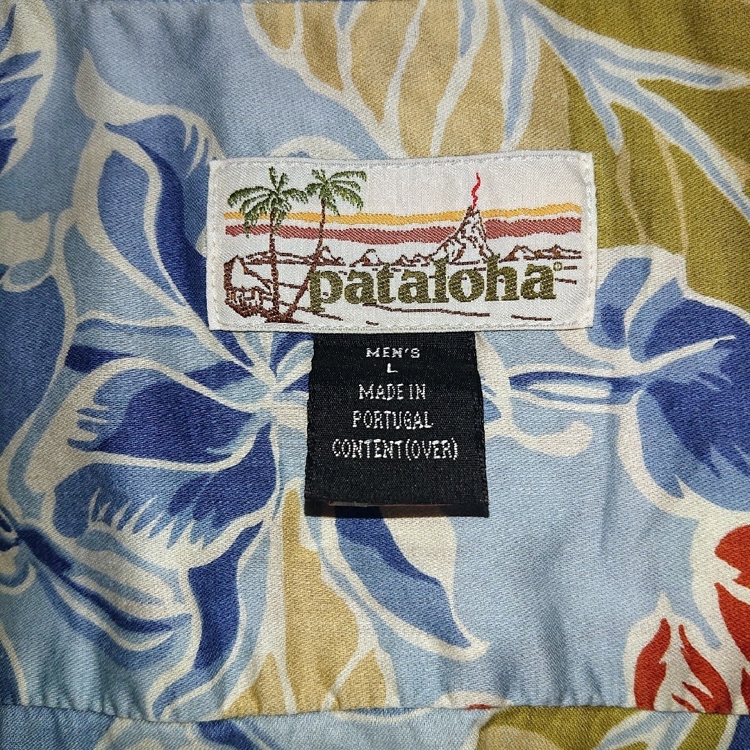 patagonia(パタゴニア)の【中古】【MEN's Ｌ】パタゴニア パタロハ シャツ アロハシャツ ブルー系 メンズのトップス(シャツ)の商品写真