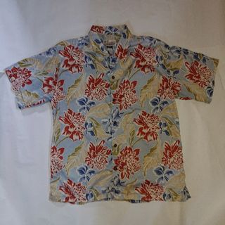 パタゴニア(patagonia)の【中古】【MEN's Ｌ】パタゴニア パタロハ シャツ アロハシャツ ブルー系(シャツ)