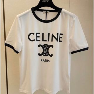 セリーヌ CELINE タンクトップ 新品  S カットソー 刺繍 馬