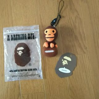 アベイシングエイプ(A BATHING APE)のアベイシングエイプ☆マイロマスコットストラップ(ストラップ/イヤホンジャック)