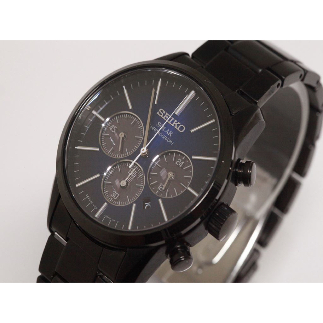 【SEIKO/セイコー】腕時計 ブラック ステンレス ネイビー 人気