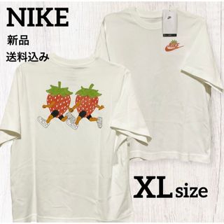 ナイキ(NIKE)の新品★NIKE★いちご柄★半袖★tシャツ★XLサイズ(Tシャツ(半袖/袖なし))