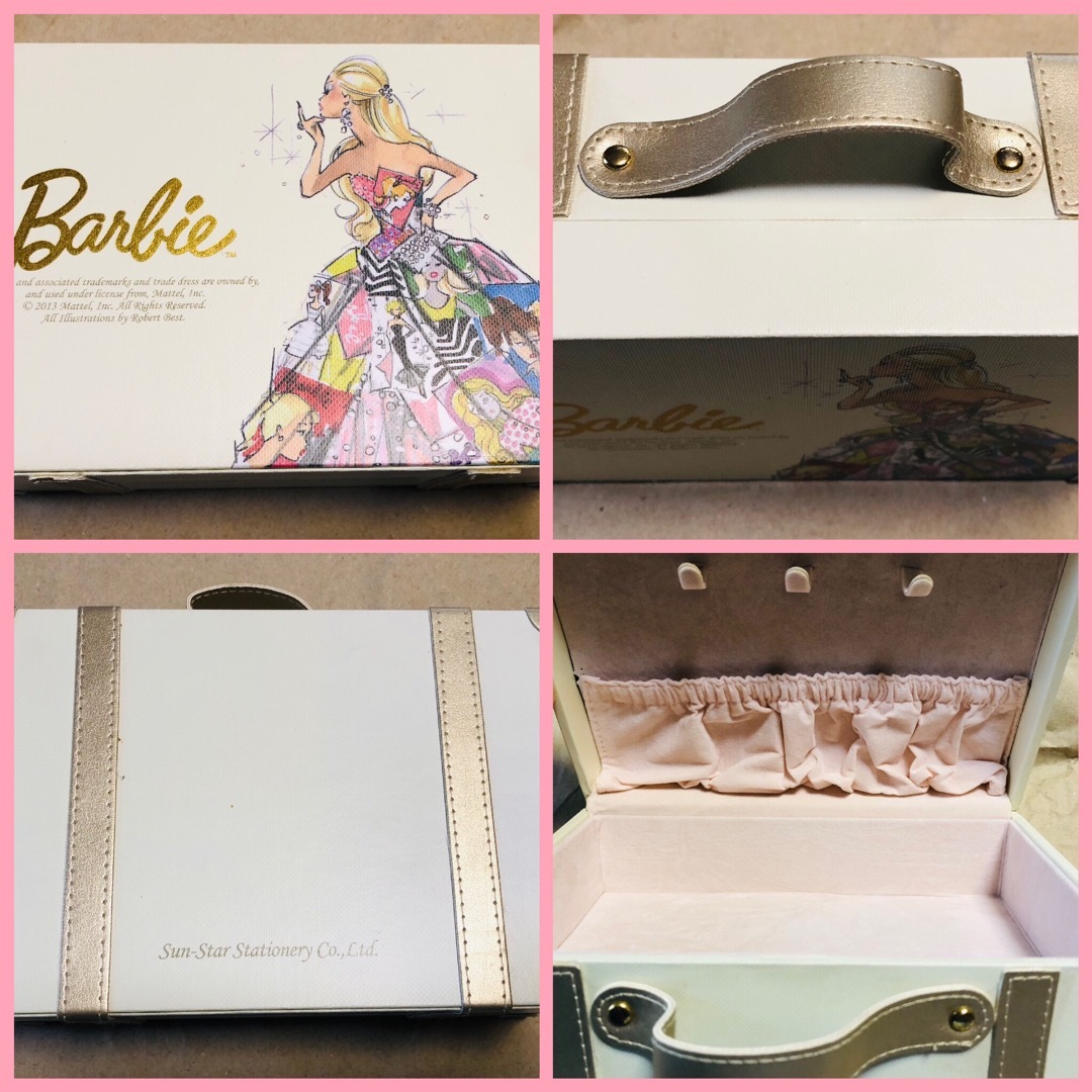 Barbie(バービー)のBarbie(バービー)トランク型ジュエリーボックス&メモ帳セット エンタメ/ホビーのおもちゃ/ぬいぐるみ(キャラクターグッズ)の商品写真