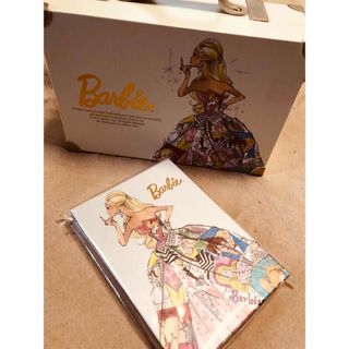 バービー(Barbie)のBarbie(バービー)トランク型ジュエリーボックス&メモ帳セット(キャラクターグッズ)