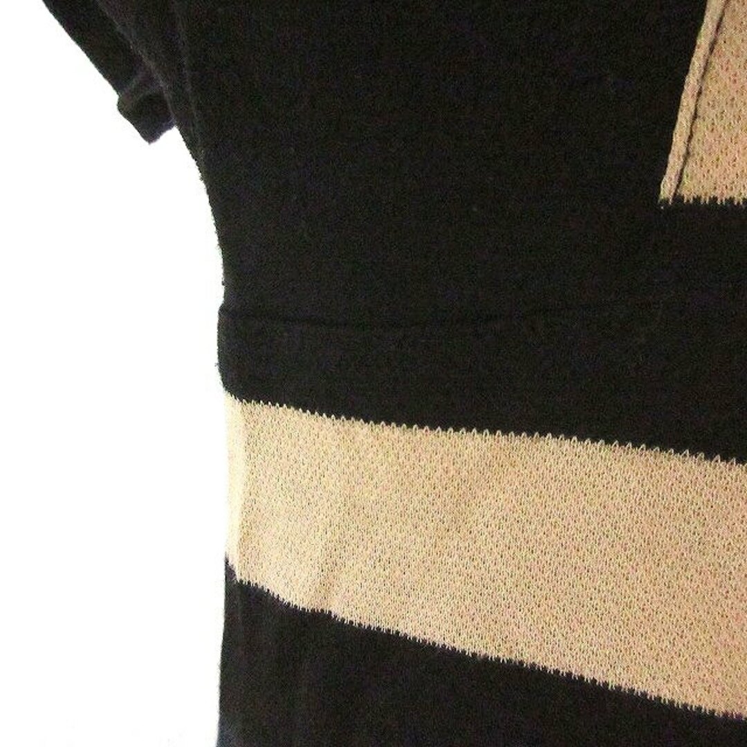 SONIA RYKIEL(ソニアリキエル)のソニアリキエル SONIA RYKIEL ポロシャツ 半袖 黒 M ■GY09 レディースのトップス(ポロシャツ)の商品写真