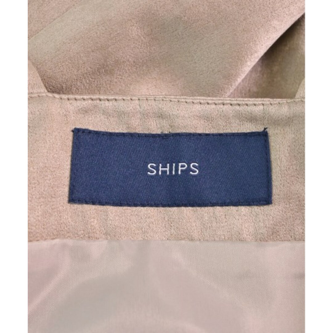 SHIPS(シップス)のSHIPS シップス ワンピース -(M位) ベージュ 【古着】【中古】 レディースのワンピース(ひざ丈ワンピース)の商品写真