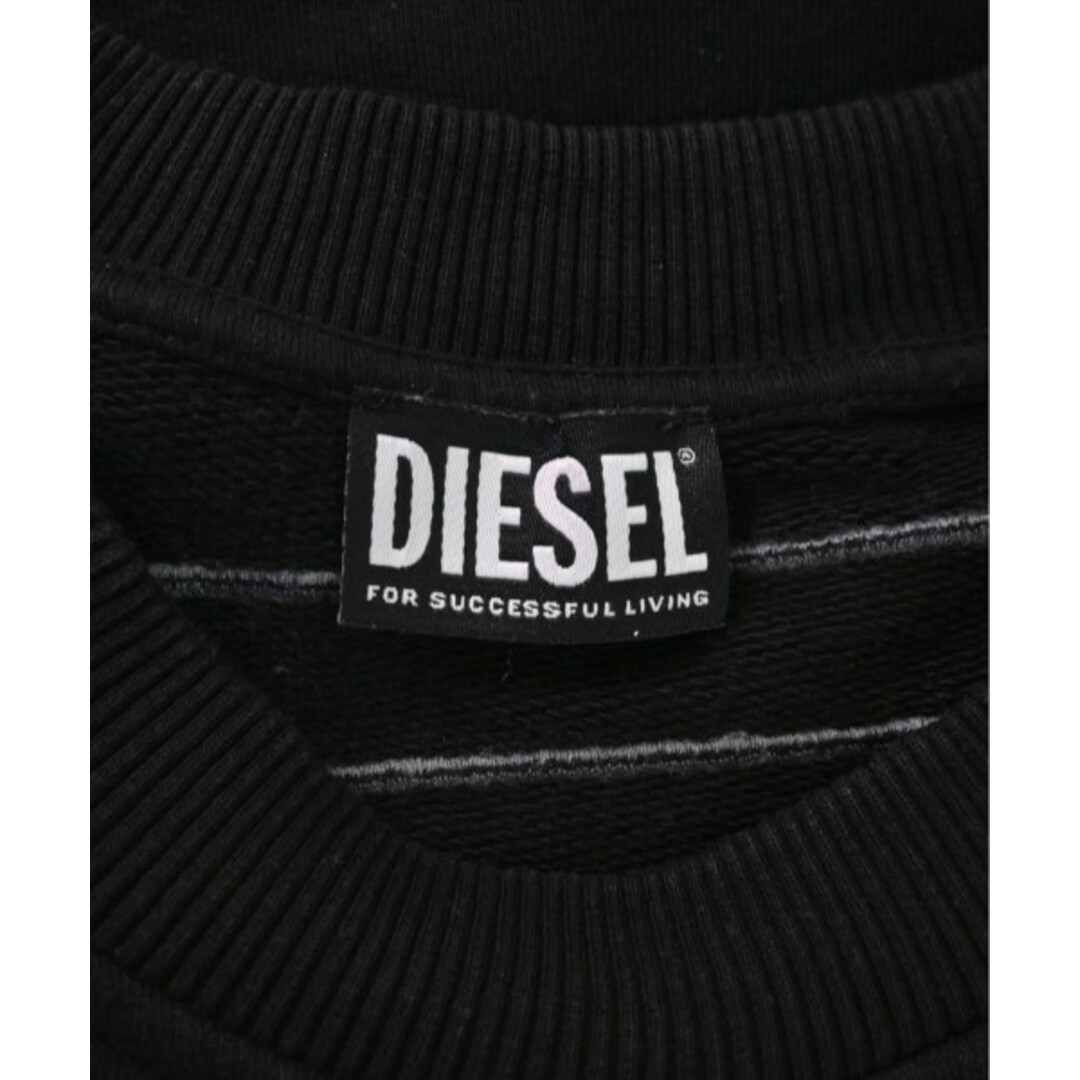 新品 M DIESEL ブランド ロゴ トレーナー スウェット ROB 黒