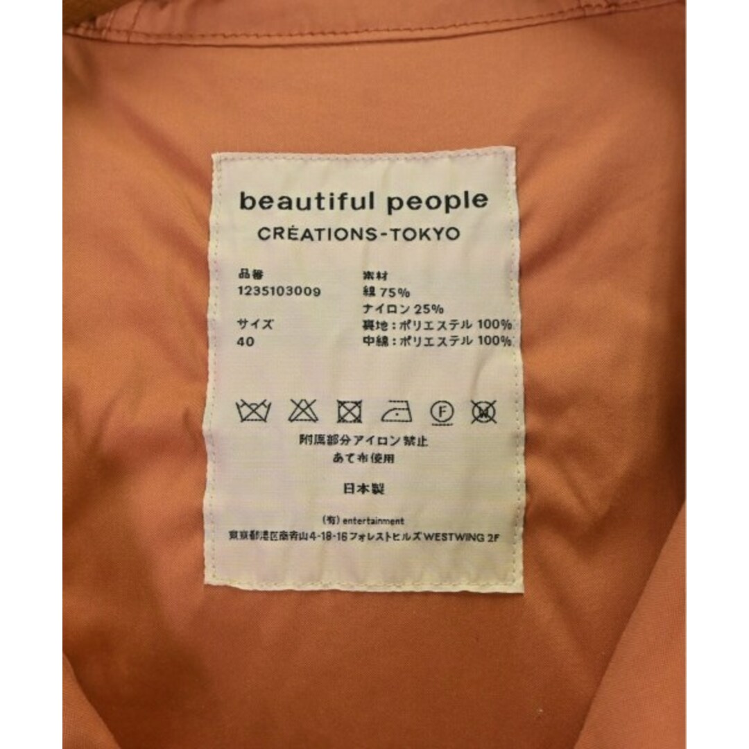 beautiful people(ビューティフルピープル)のbeautiful people コート（その他） 40(M位) オレンジ 【古着】【中古】 メンズのジャケット/アウター(その他)の商品写真