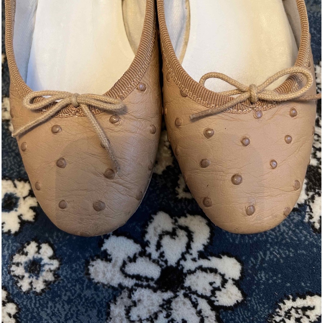 repetto(レペット)のrepetto レペット バレエシューズ FR33 クロコ ベージュ キッズ/ベビー/マタニティのキッズ靴/シューズ(15cm~)(フォーマルシューズ)の商品写真