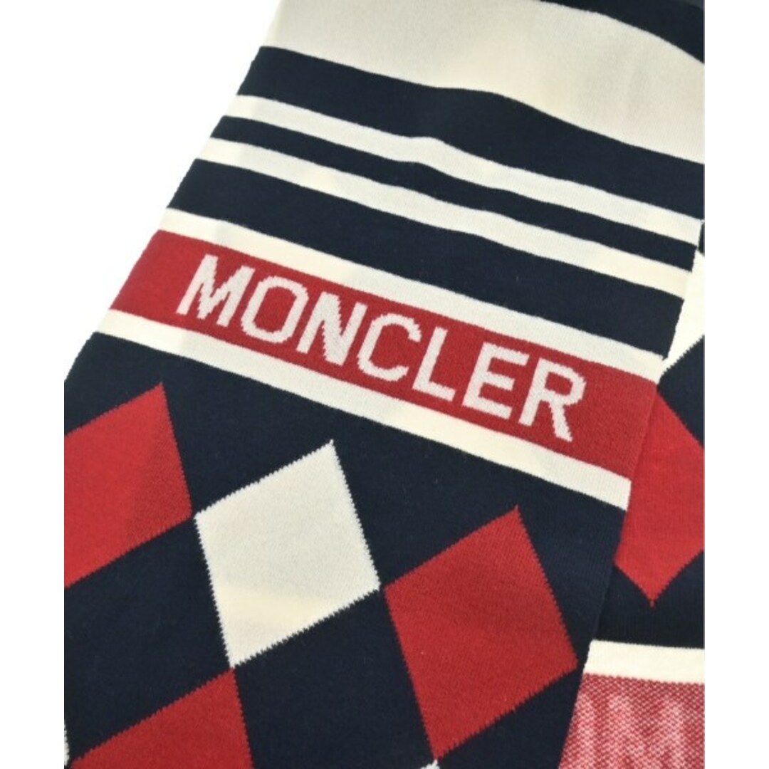 MONCLER モンクレール マフラー - 紺x赤x白