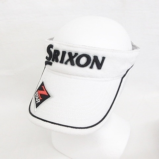 スリクソン(Srixon)のスリクソン SRIXON ゴルフ 帽子 サンバイザー 刺繍 ホワイト F(ウエア)