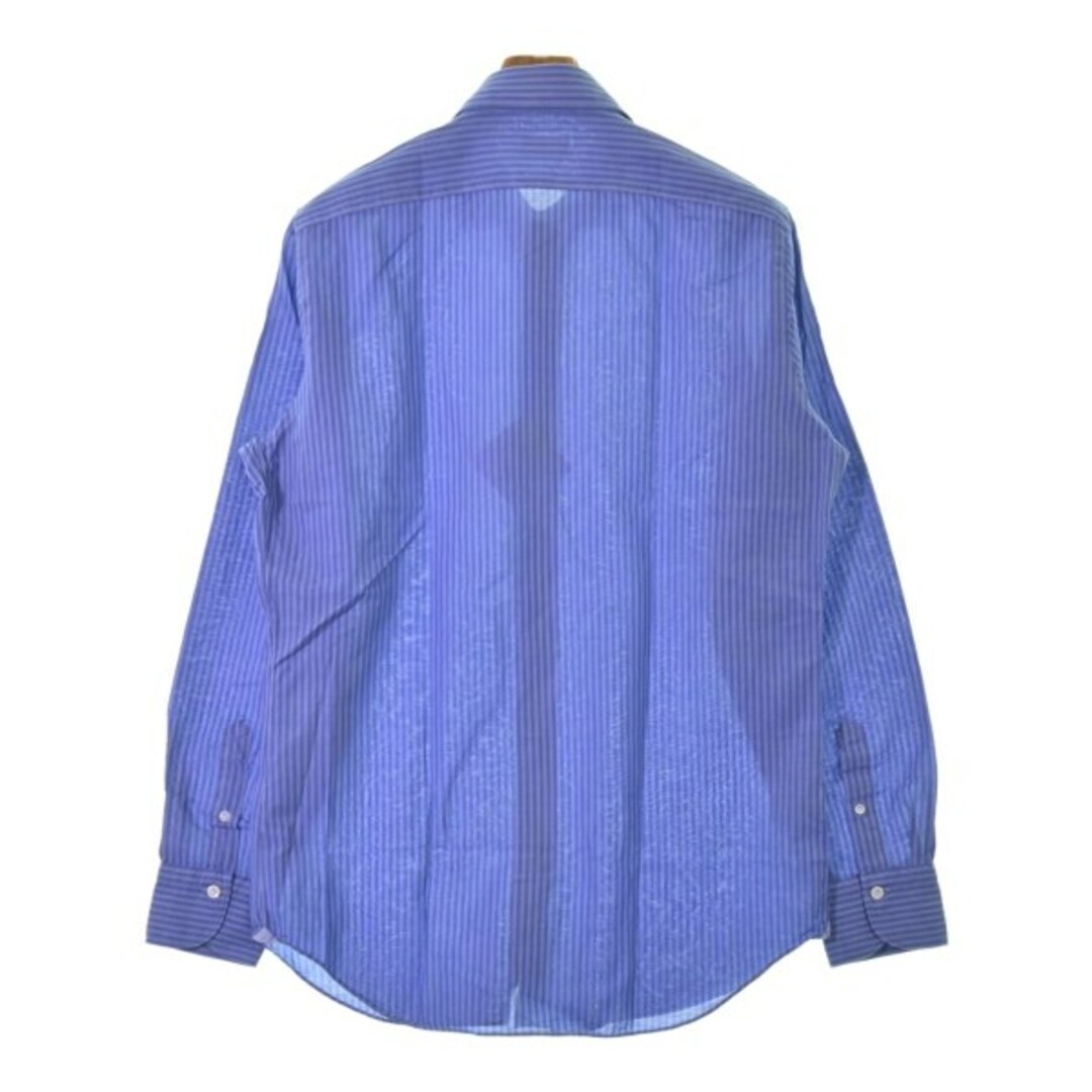 finamore フィナモレ ドレスシャツ 41(XL位) 青系(ストライプ) 1