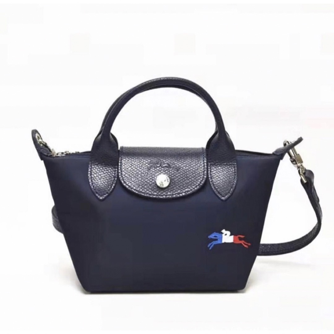 LONGCHAMP(ロンシャン)のLONGCHAMP ル・プリアージュ Club トートバックXS ネイビーパリ レディースのバッグ(トートバッグ)の商品写真