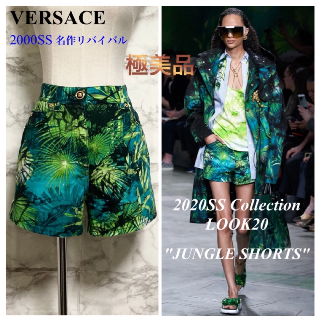 【極美品 20SS LOOK20】VERSACE「JUNGLE SHORTS」