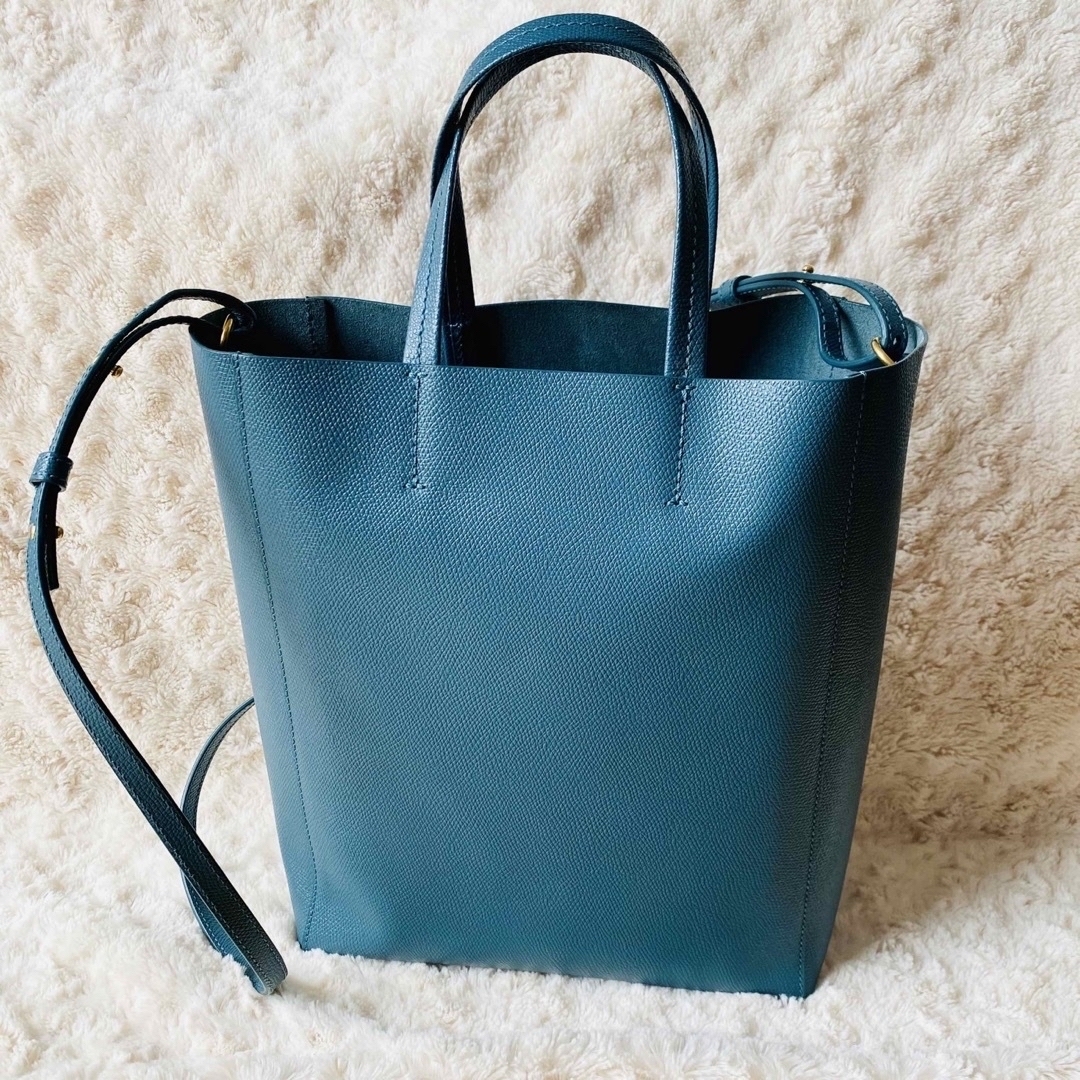 CELINE セリーヌ バーティカル カバ スモール プルシアンブルー