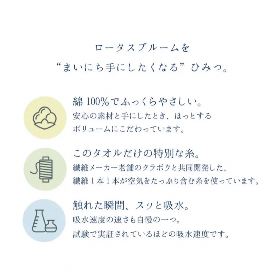 ベルメゾン(ベルメゾン)のロータスブルーム☆フェイスタオル 6枚セット インテリア/住まい/日用品の日用品/生活雑貨/旅行(日用品/生活雑貨)の商品写真