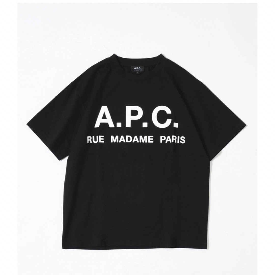 A.P.C(アーペーセー)のA.P.C. /アーペーセー　別注 オーバーサイズ ロゴプリント Tシャツ　XL メンズのトップス(Tシャツ/カットソー(半袖/袖なし))の商品写真