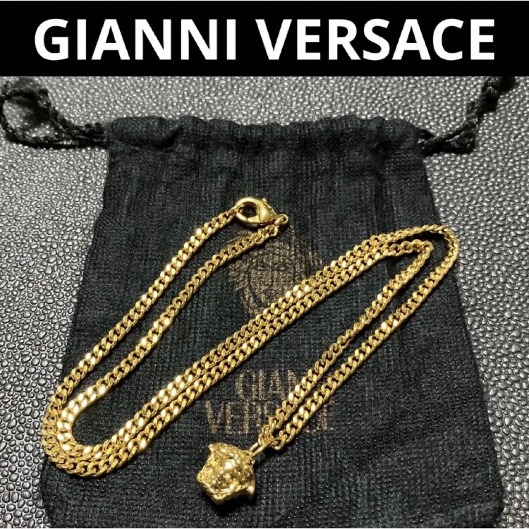 美品☆激レア VERSACE ヴィンテージ メドゥーサ ネックレス ゴールド