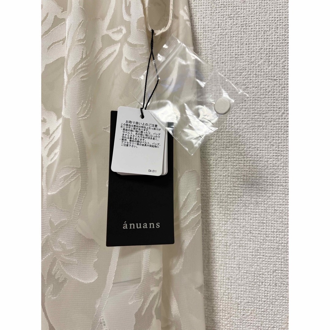 新品!anuans アニュアンス☆2wayオパールスタンドカラーブラウス www