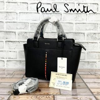 美品 PAUL SMITH 2WAY ハンドバッグ ショルダーバッグ レザー