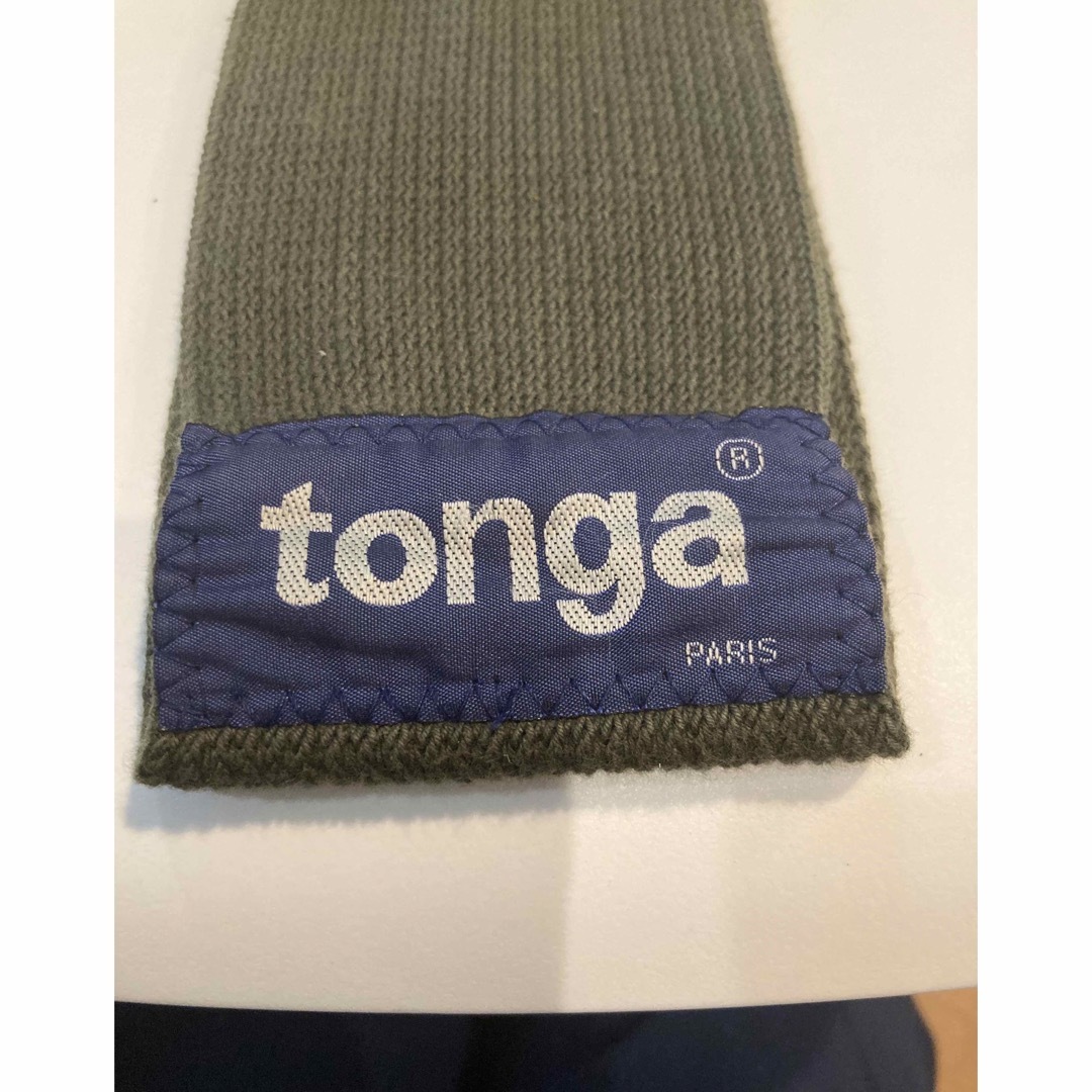 tonga(トンガ)のtonga カーキ　Sサイズ キッズ/ベビー/マタニティの外出/移動用品(抱っこひも/おんぶひも)の商品写真