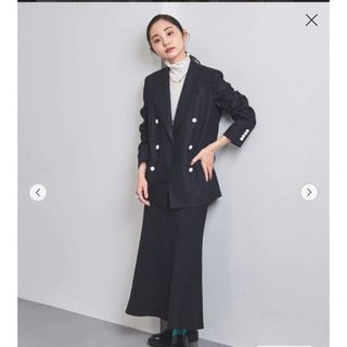 最終価格】リネン ブレザー +スカート ネイビー-