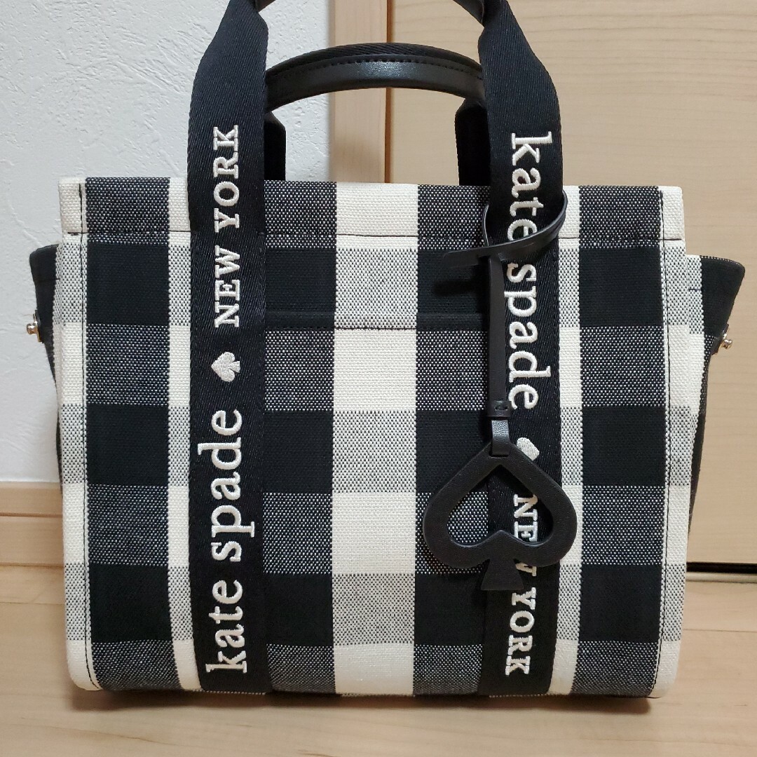 kate spade new york(ケイトスペードニューヨーク)のケイトスペード　ギンガムチェック　バッグ レディースのバッグ(トートバッグ)の商品写真