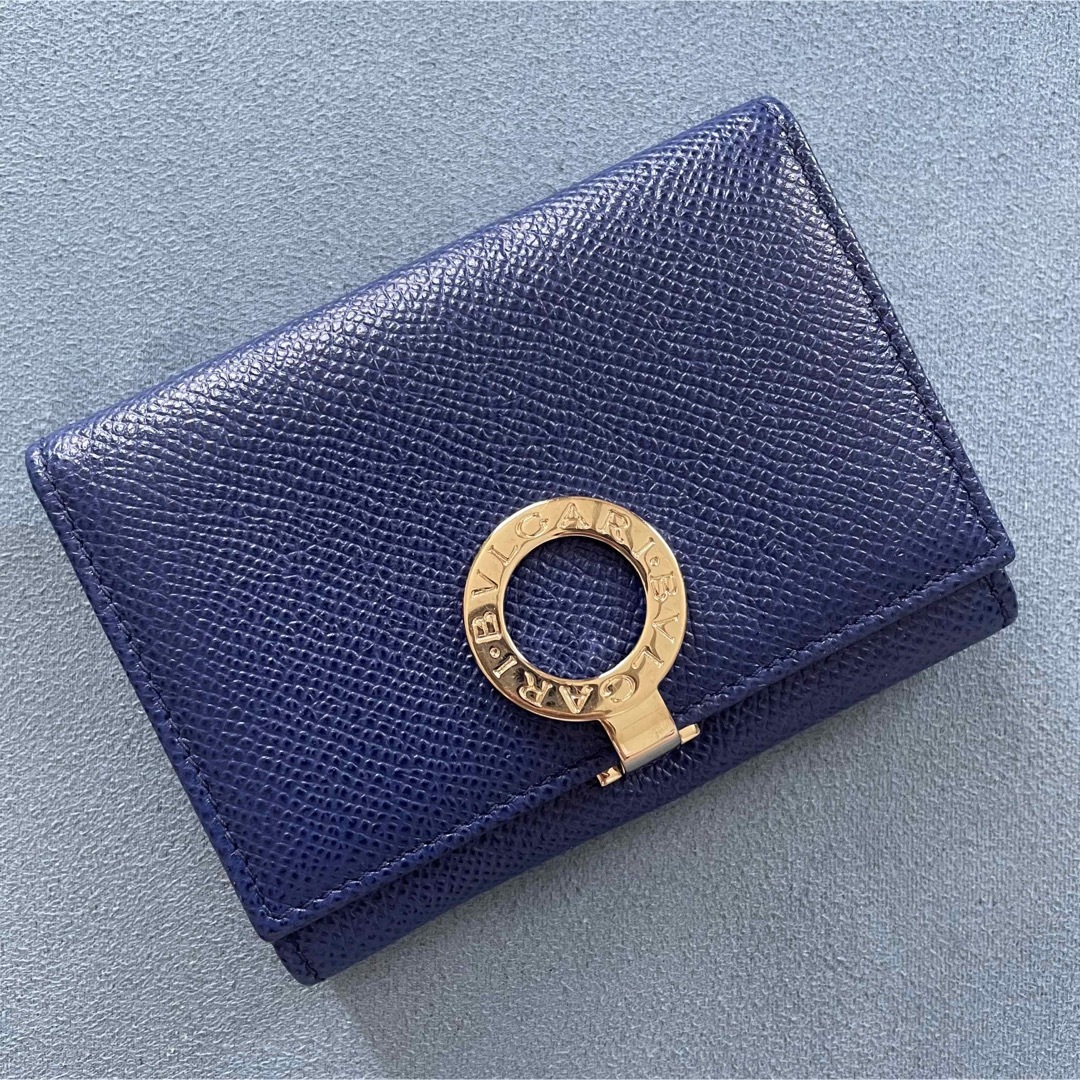 BVLGARI ブルガリ 名刺入れ カードケース 36322 ブルー - 名刺入れ