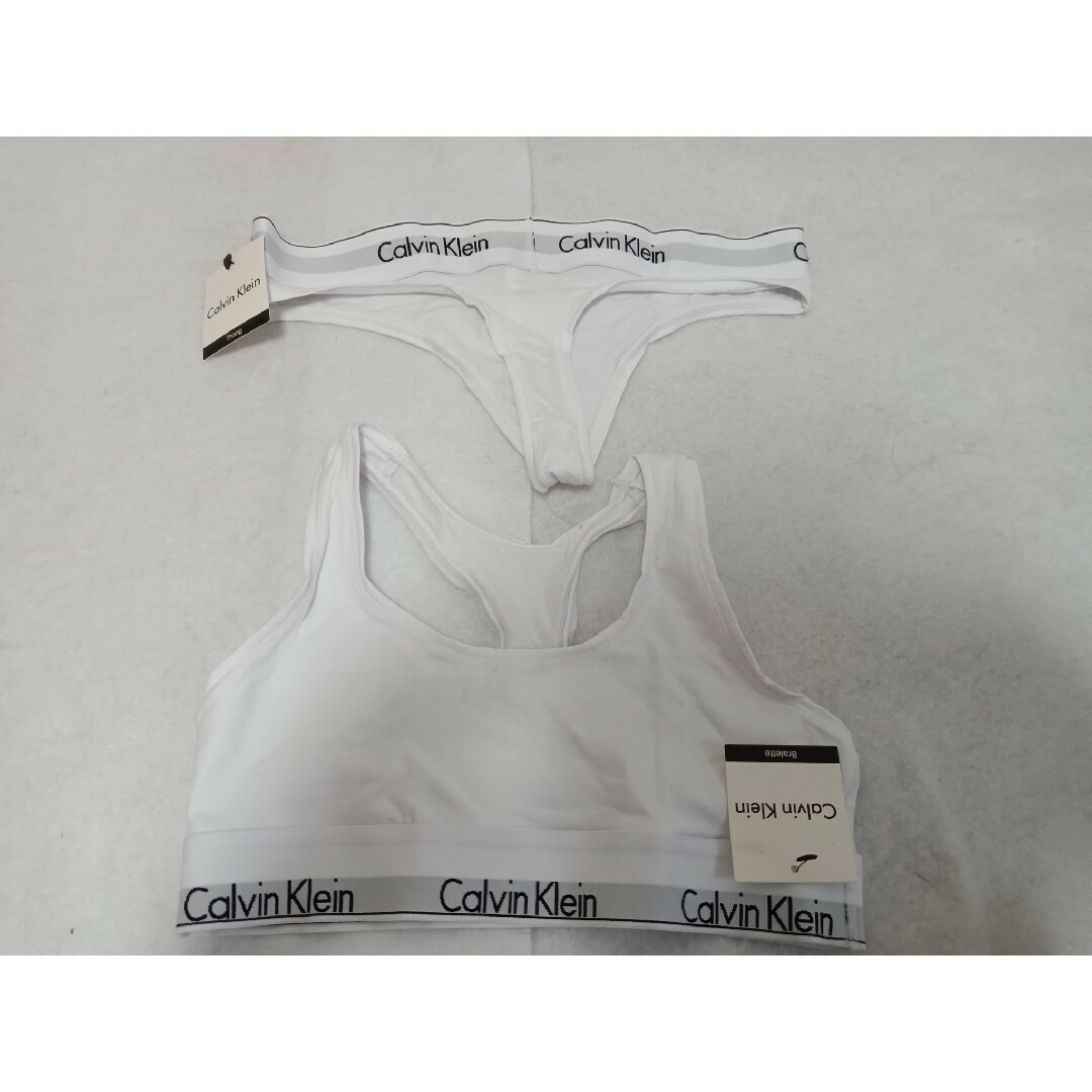 Calvin Klein(カルバンクライン)の新品 Calvin Klein カルバンクライン ブラ&ショーツ S　ホワイト レディースのレディース その他(その他)の商品写真