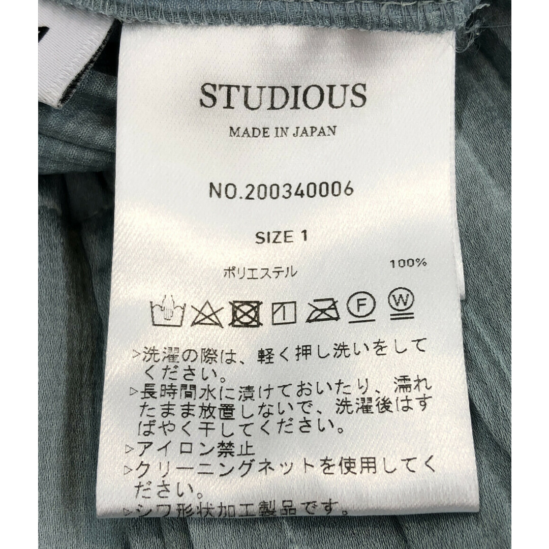 STUDIOUS(ステュディオス)のステュディオス STUDIOUS 裾スリットプリーツパンツ レディース 1 レディースのパンツ(その他)の商品写真