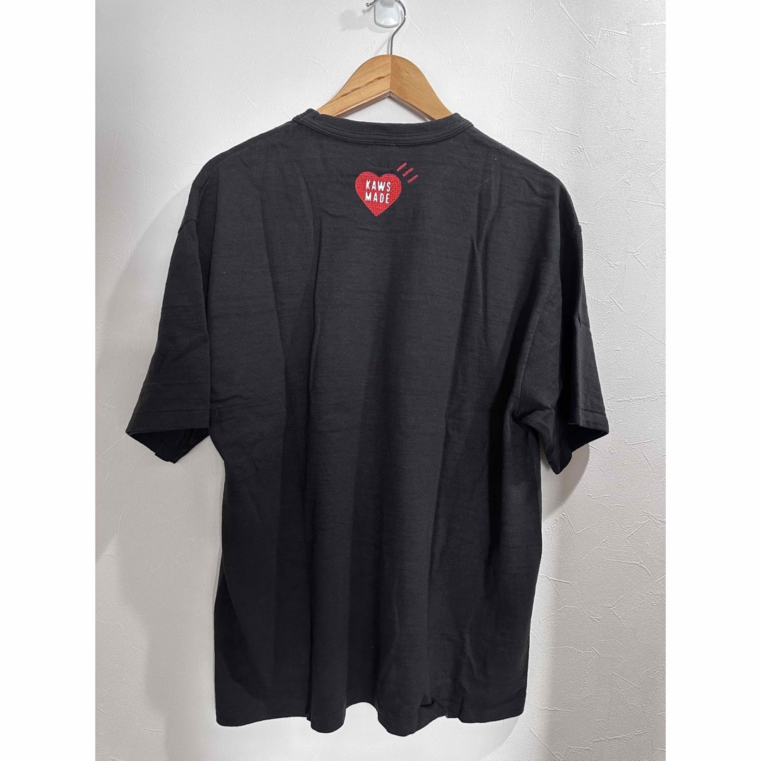 HUMAN MADE x KAWS ロゴプリントTシャツ 黒 2XL 正規品保証