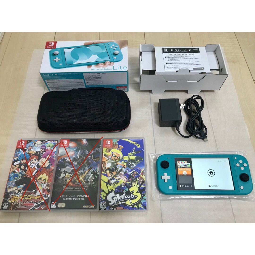Nintendo Switch - 大人気✨Switch Lite本体＋スプラ3＋ポケモンダイヤモンセット✨ケース付