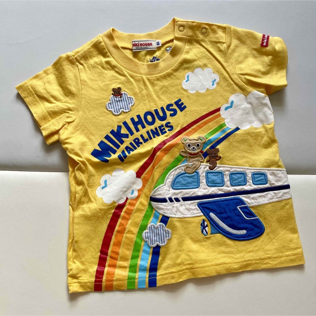 タグ付き☆ミキハウス 宇宙飛行士プッチー君のTシャツ(110)