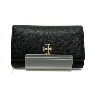 トリーバーチ(Tory Burch)のトリーバーチ キーケース美品  - 黒 レザー(キーケース)