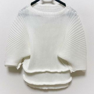 イッセイミヤケ(ISSEY MIYAKE)のイッセイミヤケ 七分袖セーター サイズ2 M(ニット/セーター)